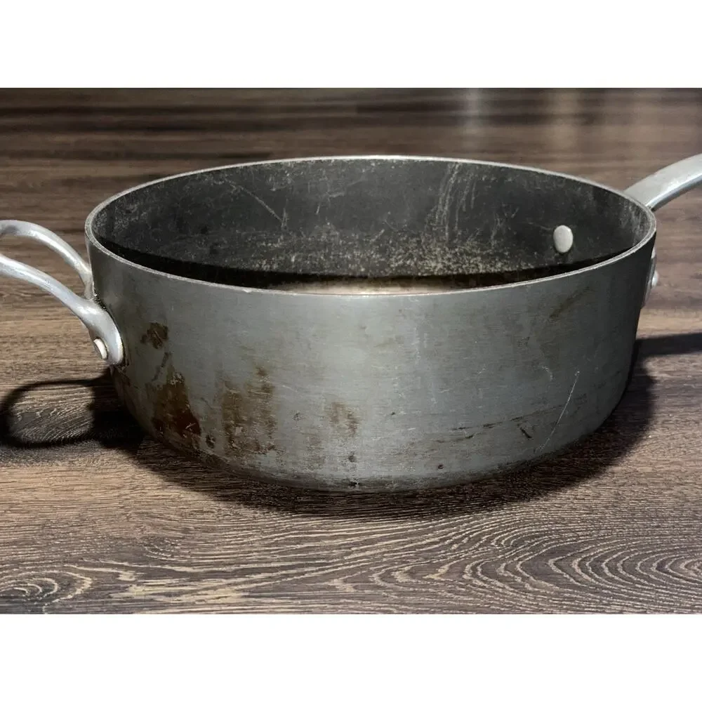 Vtg Magnalite 12 In Skillet And 2 Quart Pan With Lids